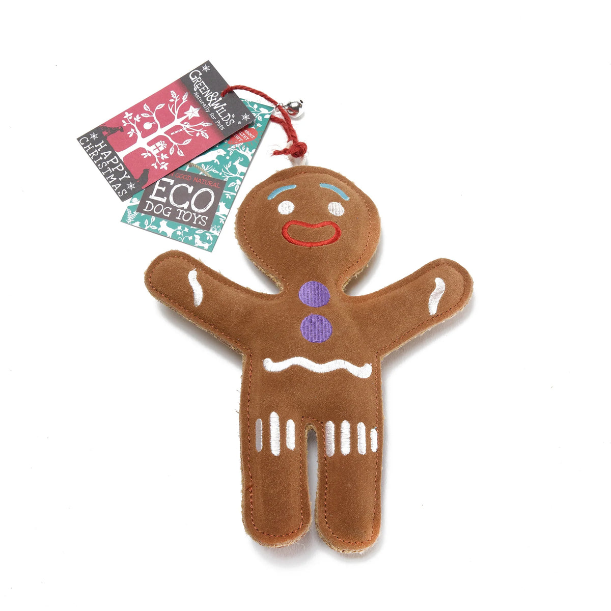 Green & Wild's Jean Genie the Gingerbread Person Dog Toy
