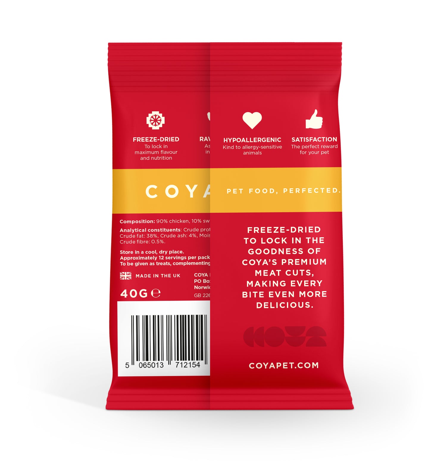 Coya Freeze Dried Dog Treats Chicken 40g