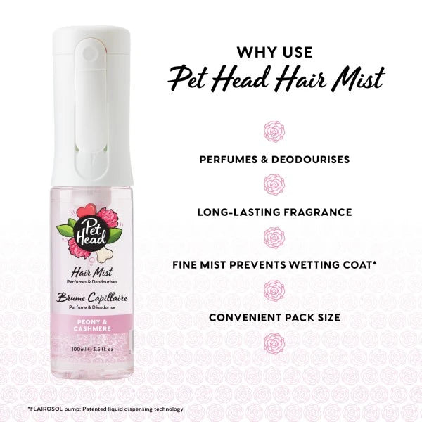 Pet Head Hair Mist Peony & Cashmere 100ml