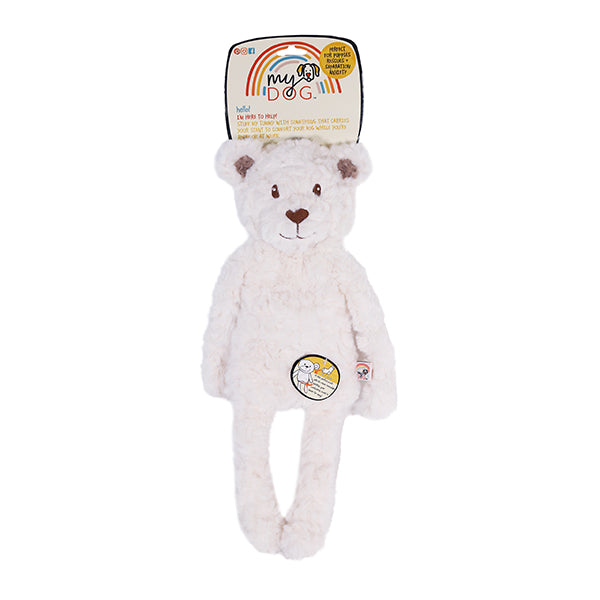 My Dog White Bear Separation and Anxiety Crinkle Toy