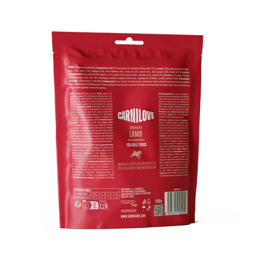 Carnilove Lamb with Cranberries Crunchy Snack Dog Treats 200g