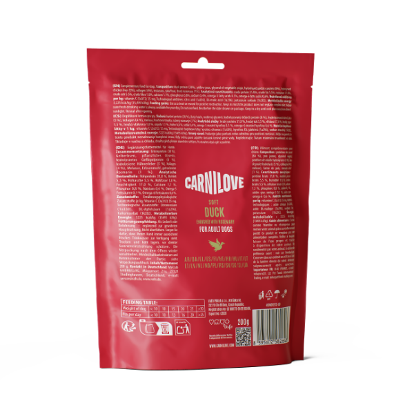 Carnilove Duck with Rosemary Soft Snack Treats 200g