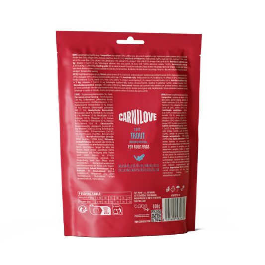 Carnilove Trout with Dill Dog Soft Snack Treats 200g