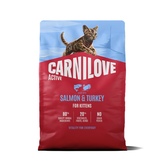 Carnilove Active Salmon & Turkey Kitten Dry Food