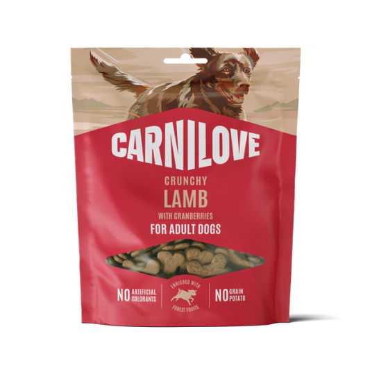 Carnilove Lamb with Cranberries Crunchy Snack Dog Treats 200g