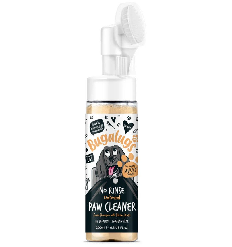 Bugalugs Oatmeal No Rinse Paw Cleaner for Dogs & Cats 200ml