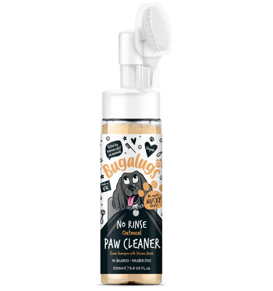 Bugalugs Oatmeal No Rinse Paw Cleaner for Dogs & Cats 200ml