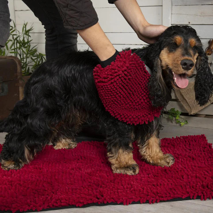 Scruffs Noodle Grooming Mitt Burgundy