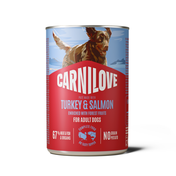 Carnilove Turkey & Salmon Wet Dog Food Can 400g