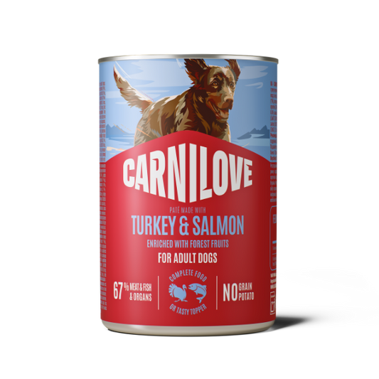 Carnilove Turkey & Salmon Wet Dog Food Can 400g