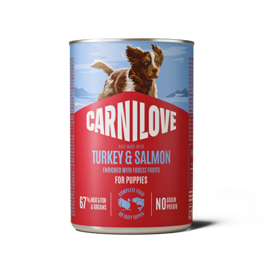 Carnilove Turkey & Salmon Puppy Wet Dog Food Can 400g