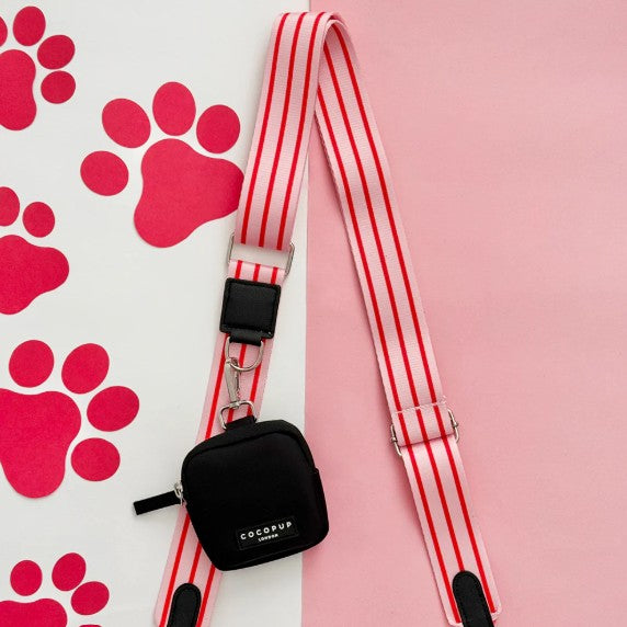 Cocopup London Dog Walking Bag Strap Candy Stripe