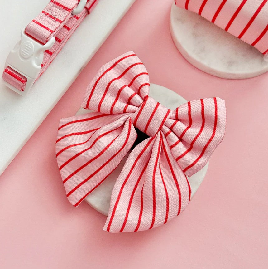 Cocopup London Candy Stripe Sailor Bow Tie