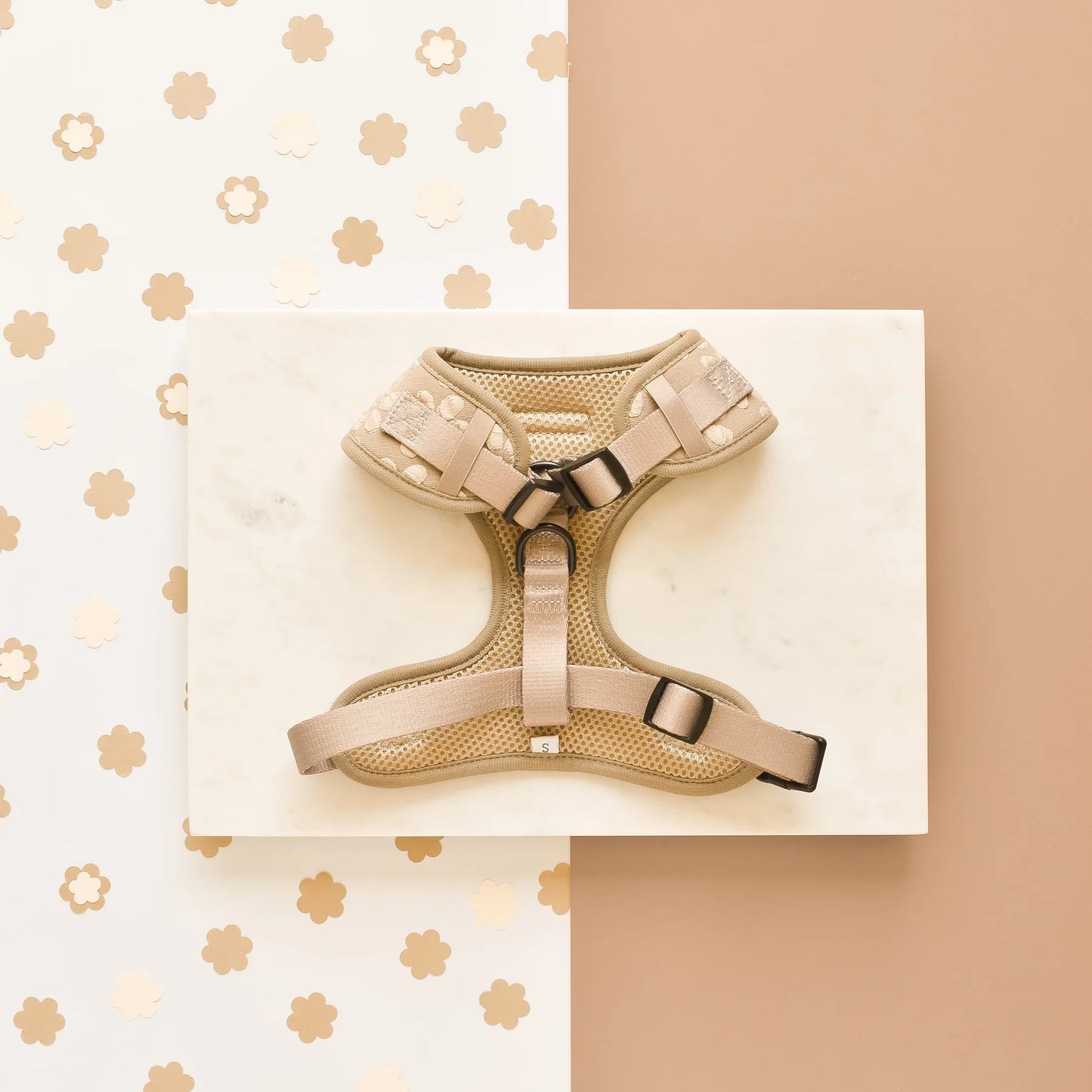 Cocopup London LUXE Mocha Flower Dog Harness