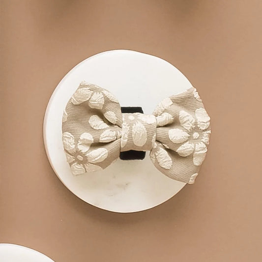 Cocopup London LUXE Mocha Flower Bow Tie