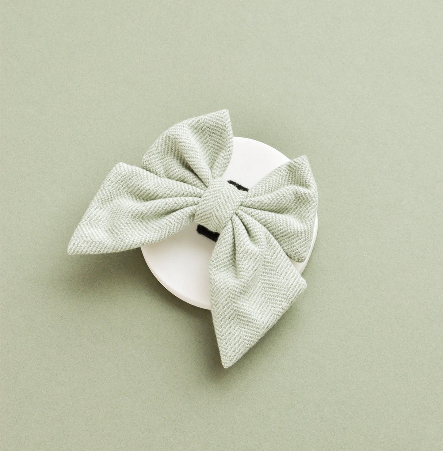 Cocopup London Green Tweed Sailor Bow Tie