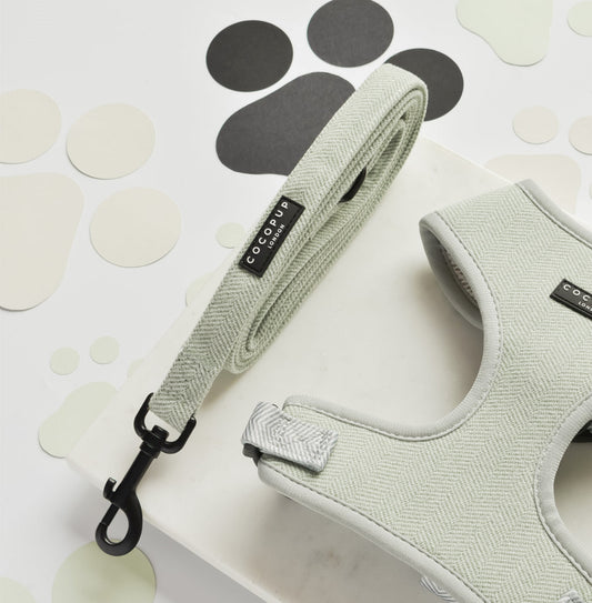 Cocopup London Green Tweed Dog Lead