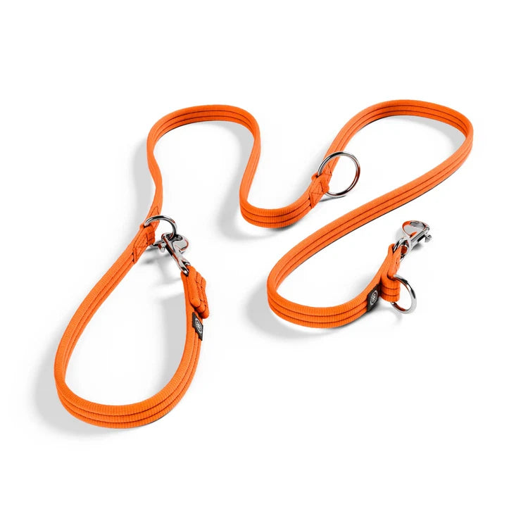 BullyBillows Double Ended Training 2 Metre Dog Lead Orange