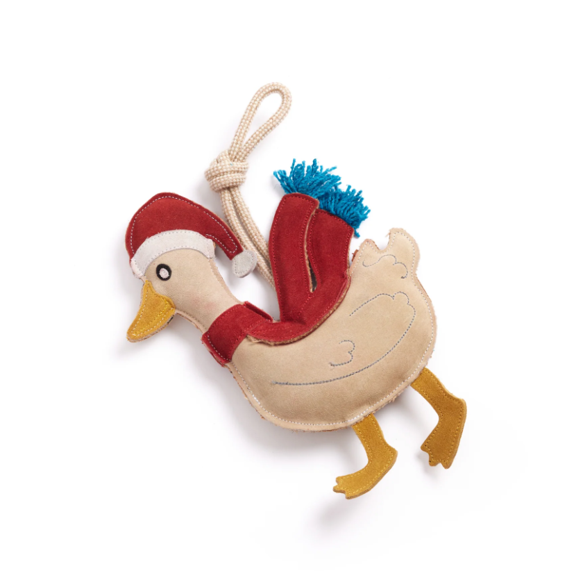 Green & Wild's Christmas Donna the Duck Eco Dog Toy