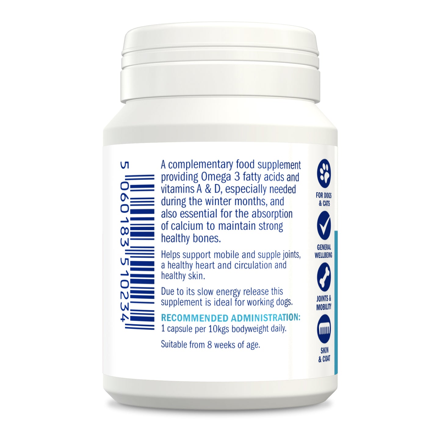 Dorwest Cod Liver Oil Capsules For Dogs And Cats