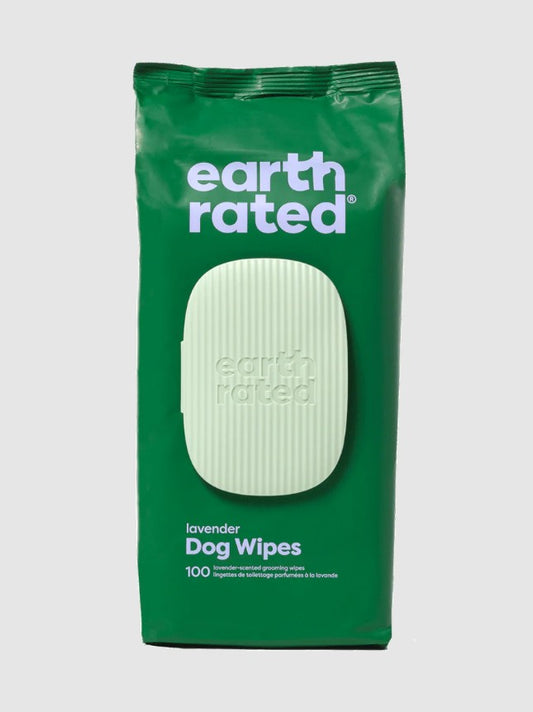Earth Rated Lavender Dog Grooming Wipes for Paws, Body & Bum