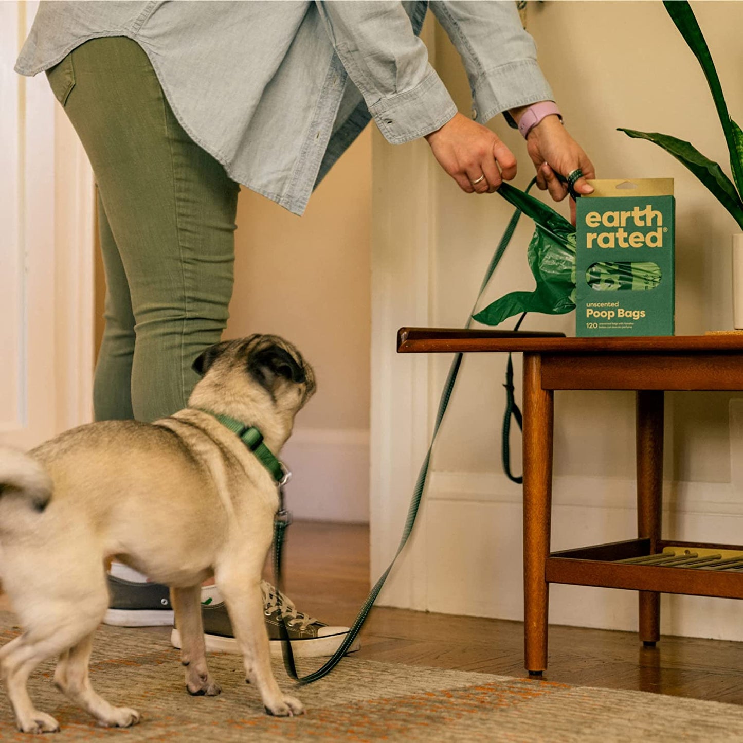 Earth Rated Poop Bag Unscented Tie Handle Bags 120
