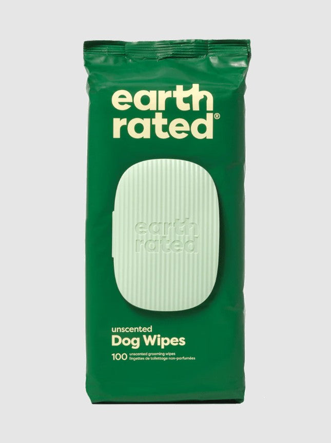 Earth Rated Unscented Dog Grooming Wipes for Paws, Body & Bum