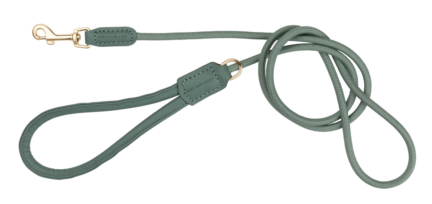 Fuzzyard Life Atelier Dog Rope Lead Myrtle Green