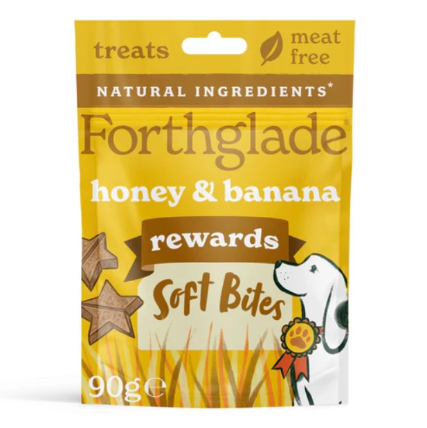 Forthglade Soft Bites Rewards Banana & Honey Dog Treats 90g