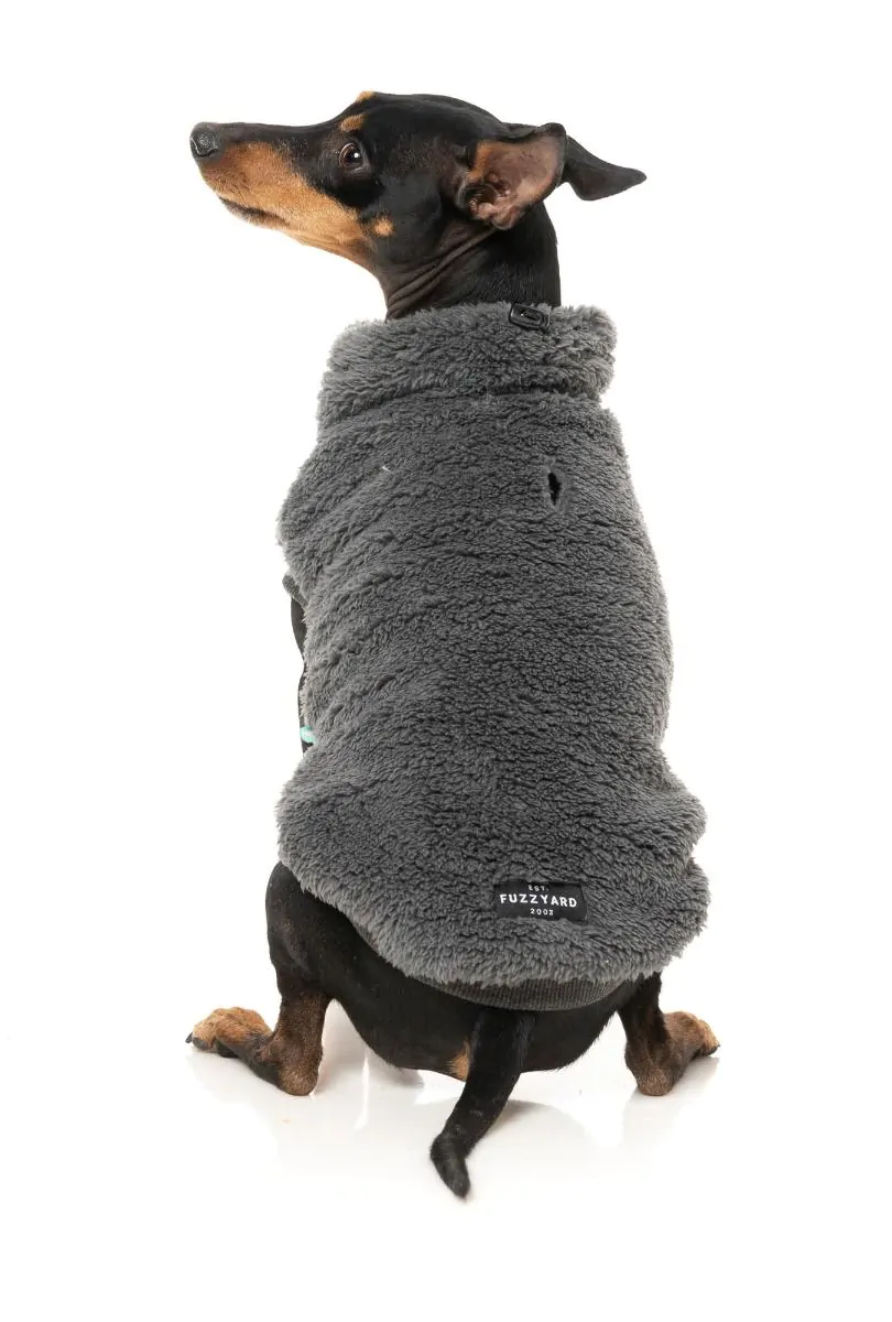 Fuzzyard Turtle Teddy Sweater Charcoal