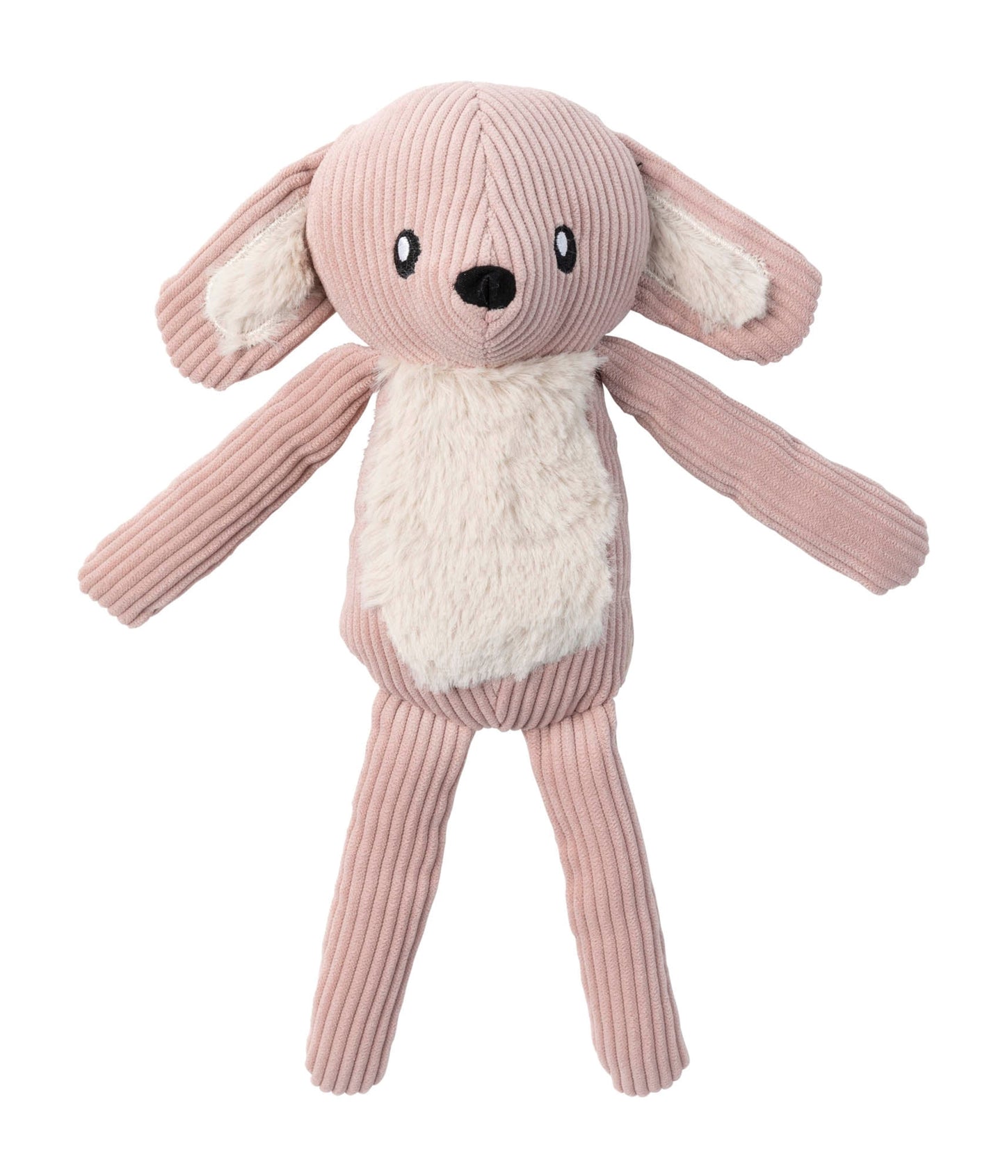 FuzzYard Life Soft Blush Corduroy Cuddler Bunny Dog Toy