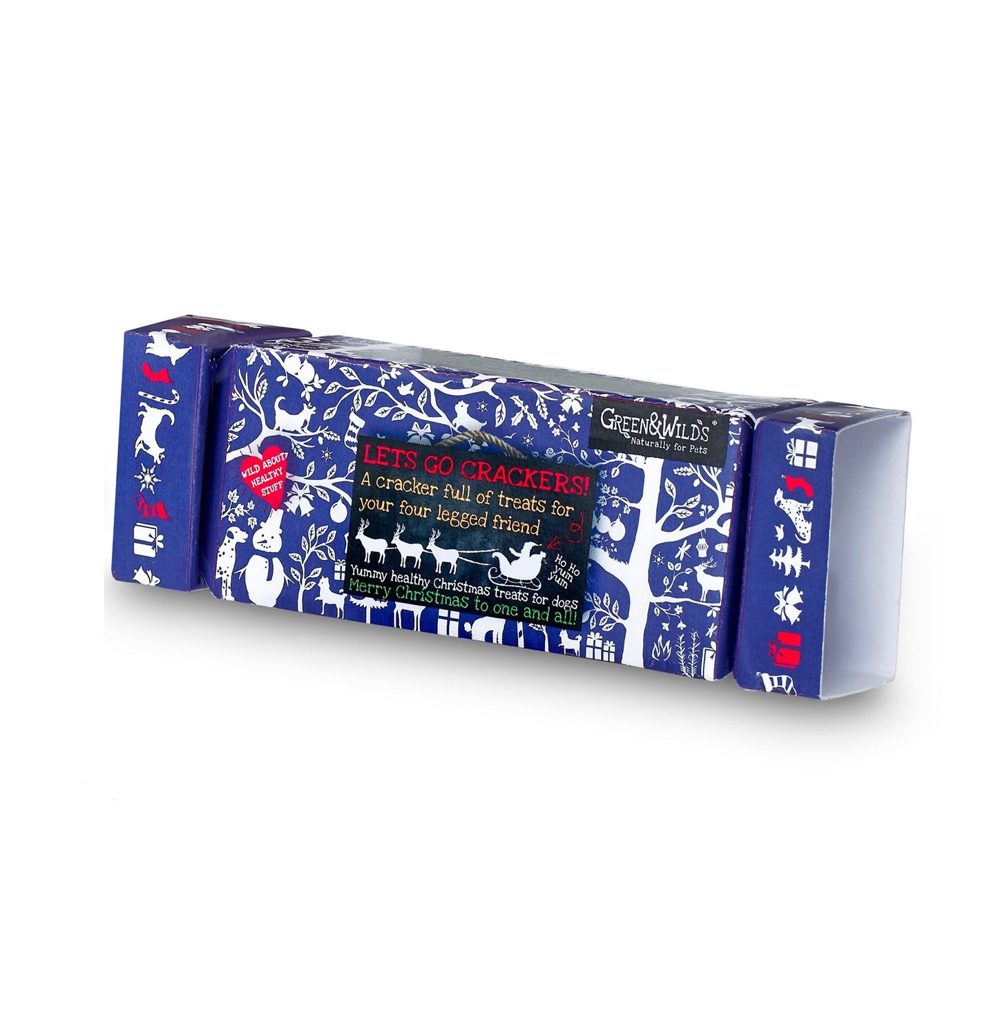Green & Wild's Christmas Treat Cracker for Dogs 100g