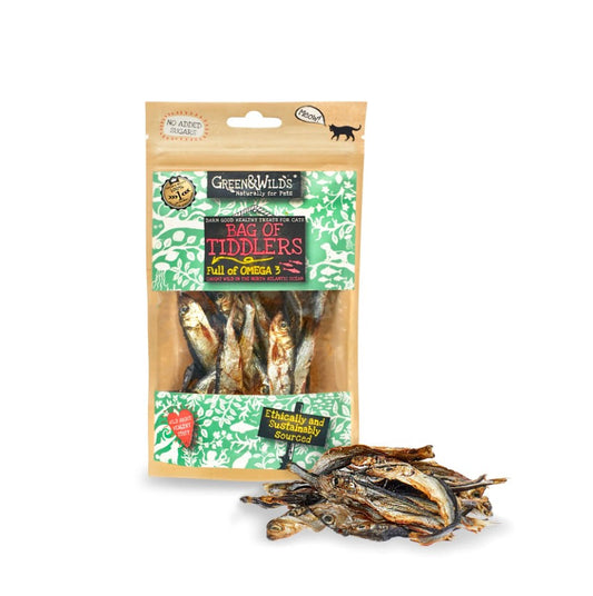 Green & Wild's Bag of Tiddlers Cat Treats 40g