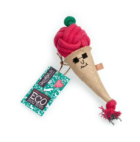 Green & Wild's Connie the Cornet Eco Dog Toy
