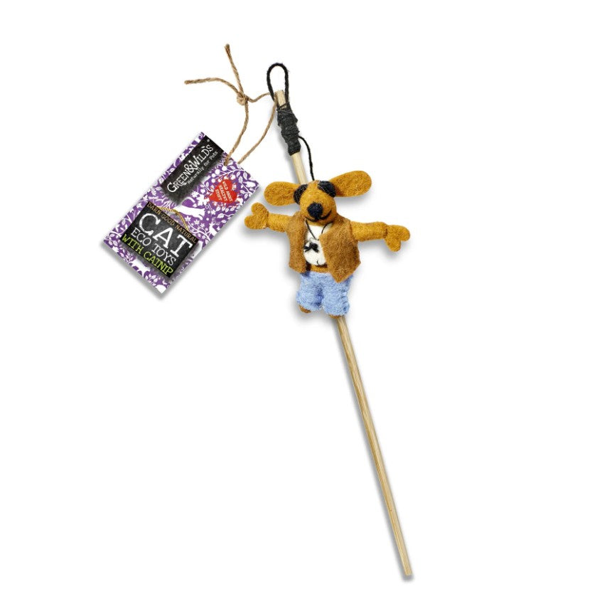 Green & Wild's Hey Dude Teaser - Eco Cat Toy with Catnip