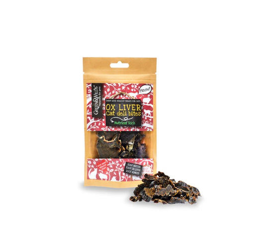 Green & Wild's Ox Liver Deli Bites Cats 40g
