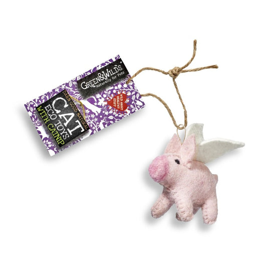 Green & Wild's Piggie Sue - Eco Cat Toy with Catnip