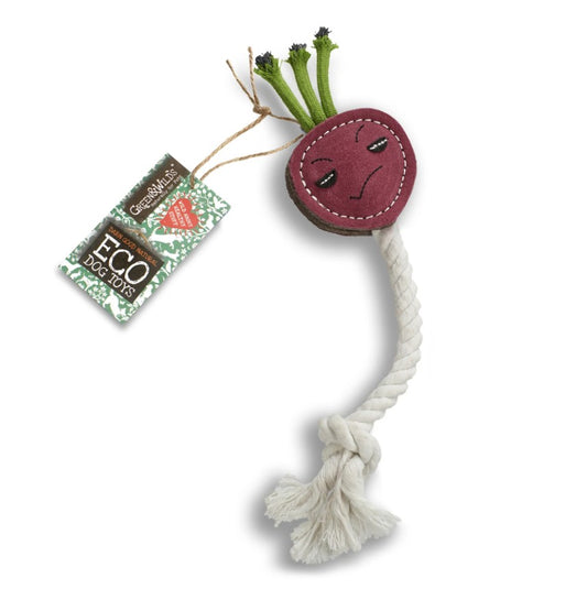 Green & Wild's Ruby the Radish Eco Dog Toy