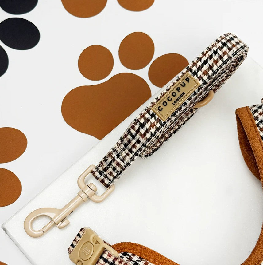 Cocopup London Heritage Check Dog Lead