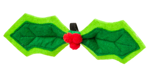 House of Paws Christmas Holly Pet Bow Tie