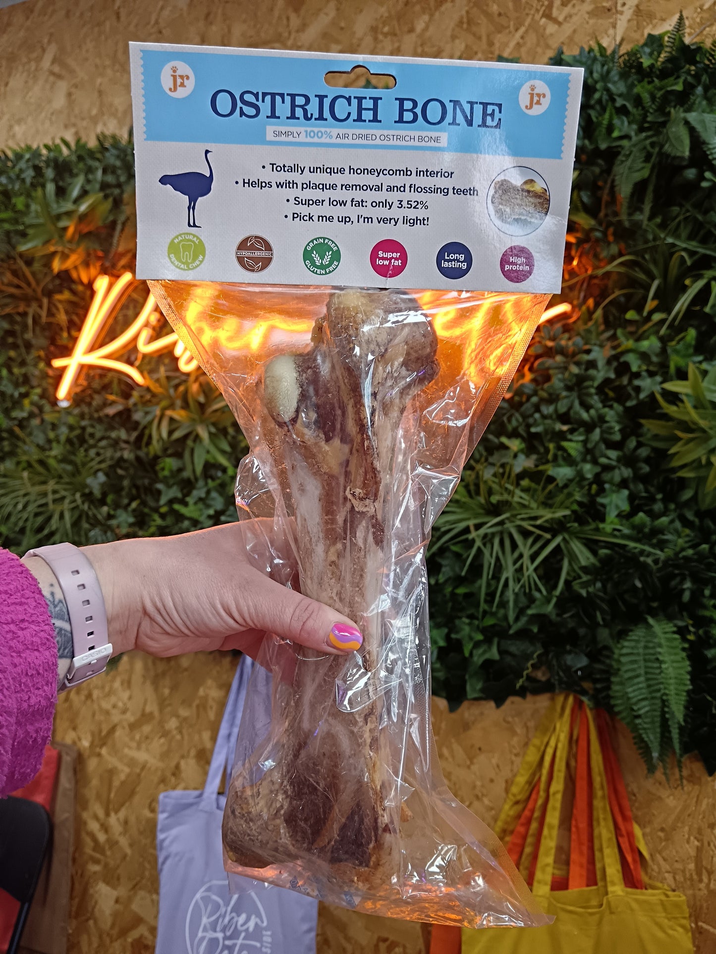 JR Natural Ostrich Bone