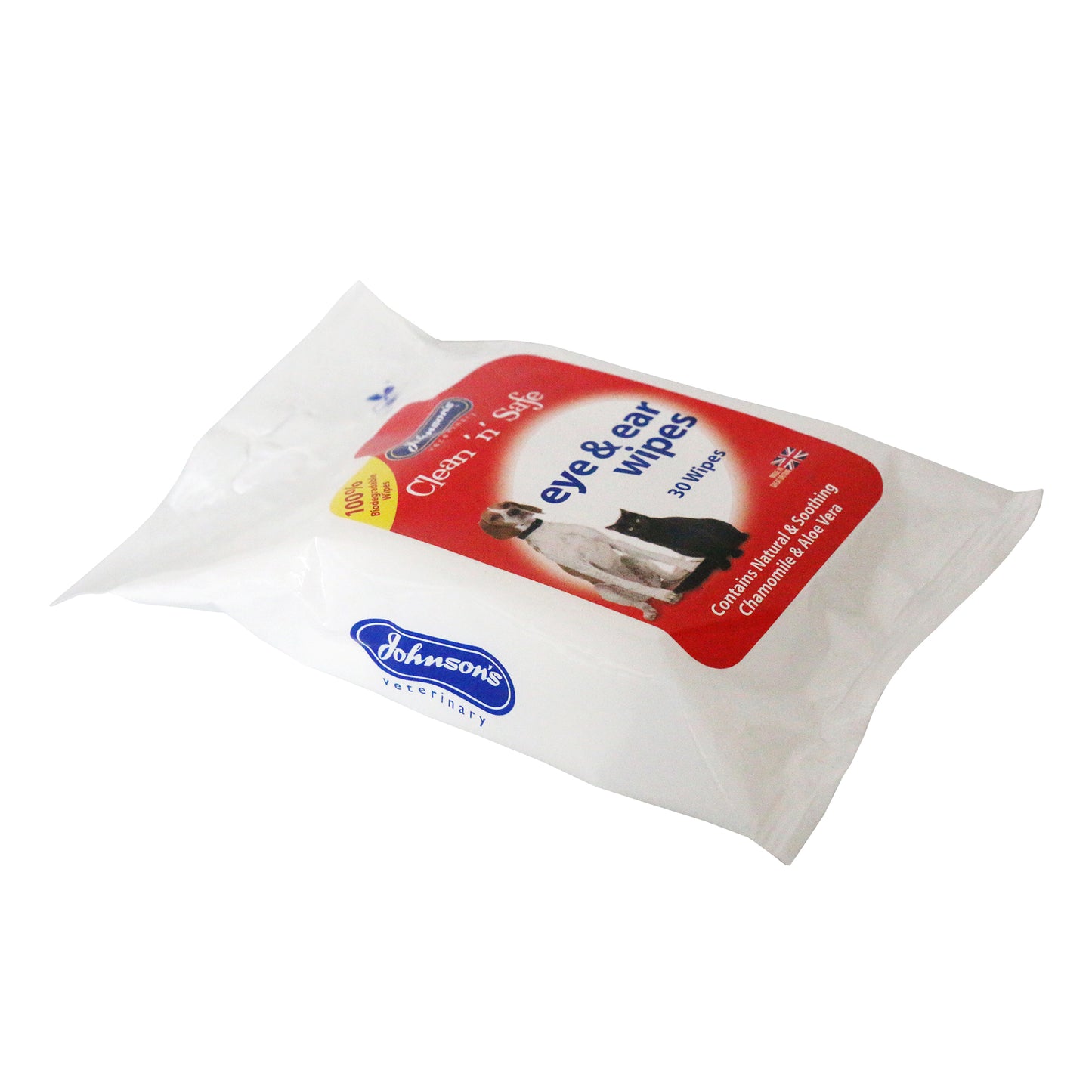 Johnson's Clean 'n' Safe Eye & Ear Wipes 30 Pack