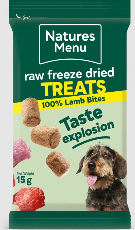 Natures Menu Freeze Dried Lamb Meat Bites 15g