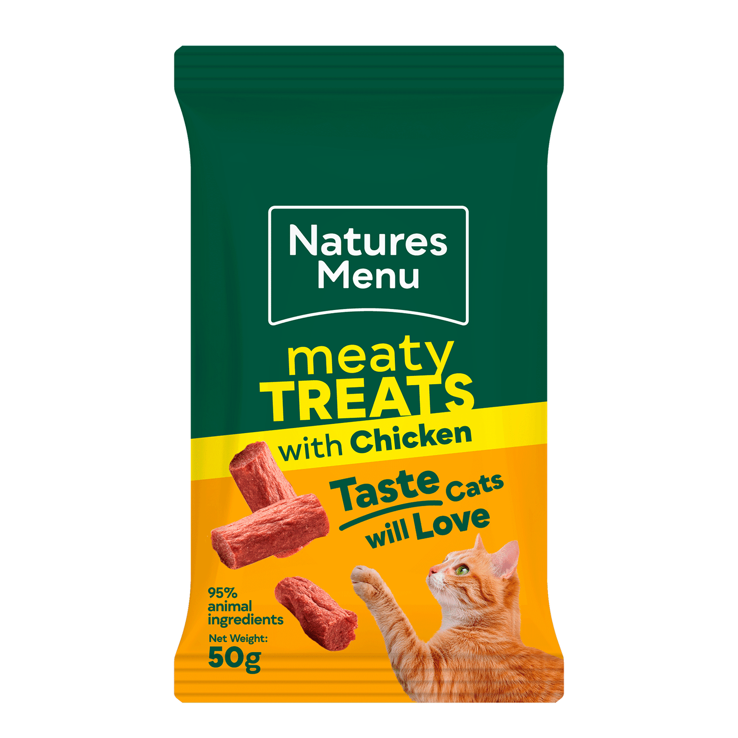 Natures Menu Chicken Meaty Cat Treats 50g