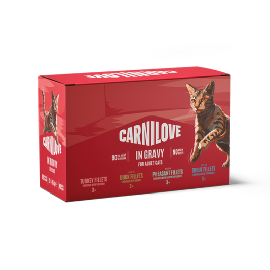 Carnilove Gravy Pouch Cat Multipack 12 x 85g