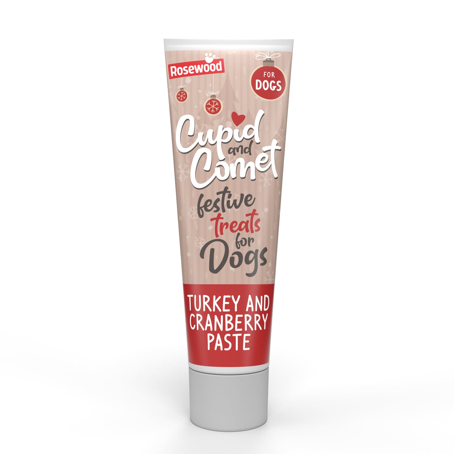 Rosewood Christmas Tree Lickmat with Turkey and Cranberry Paste 75g Gift Set for Dogs