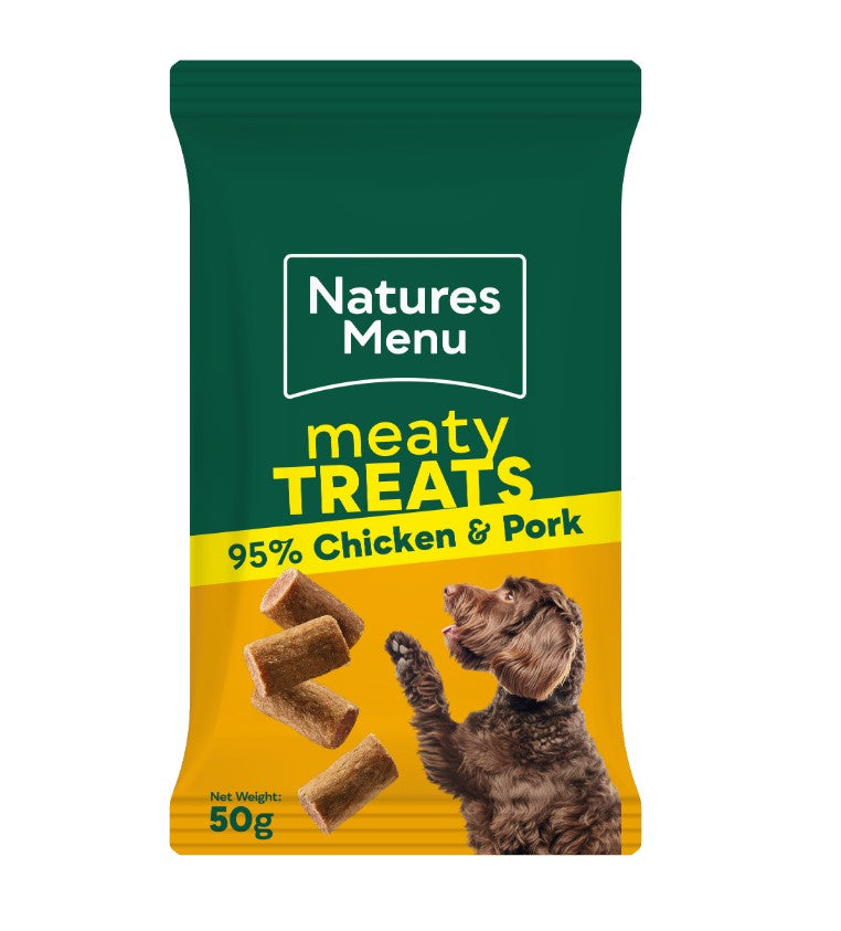 Natures Menu Chicken Meaty Dog Treats 50g
