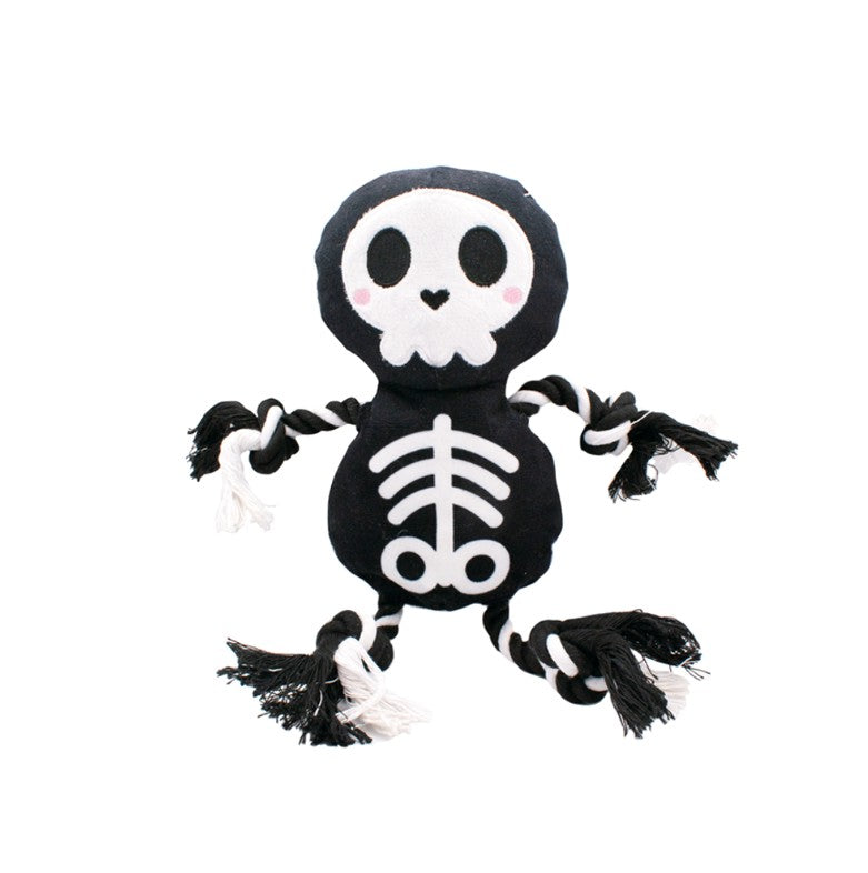 Great&Small Creepy Cuties Rope Skeleton Joe Dog Toy