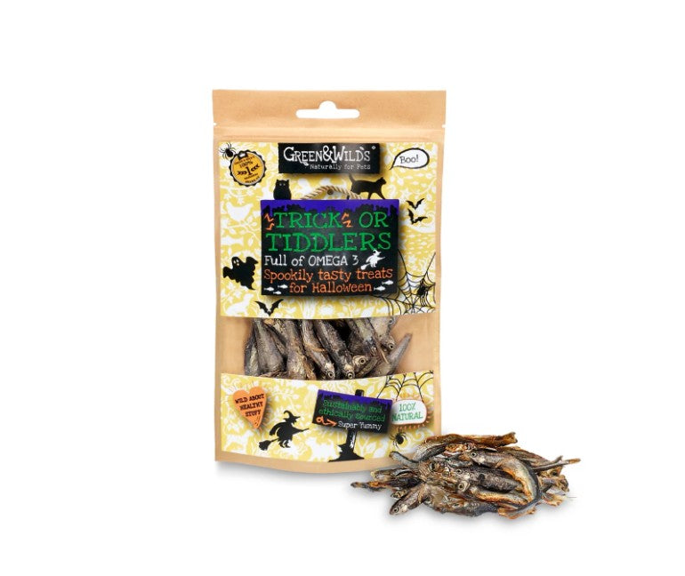 Green & Wild's Trick or Tiddlers Cat Treats 40g