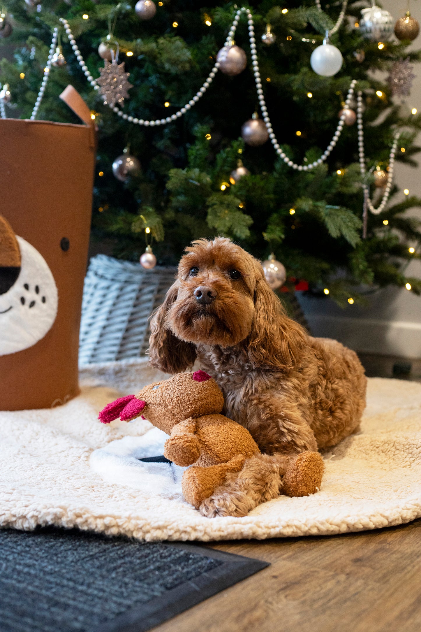 Rosewood Tufflove Christmas Reindeer Dog Toy
